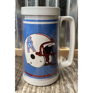 NFL Football Houston Oilers Vintage Thermo Serv Beer Coffee Mug Made In USA